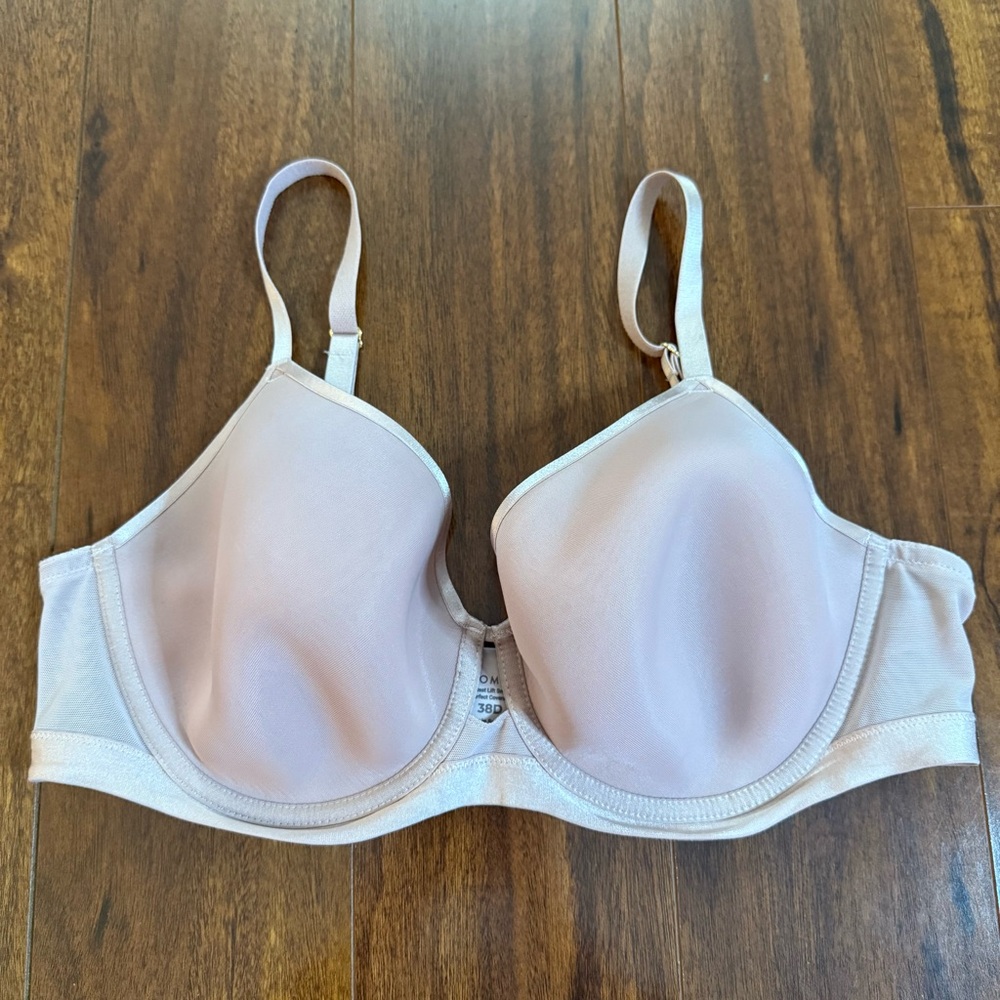 Soma Lightest Lift Smooth Perfect Coverage Bra 38D Nude Beige Underwire